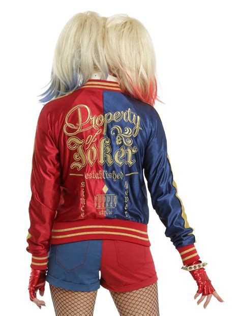 suicide squad harley quinn cosplay replica satin bomber jacket|SUICIDE SQUAD.